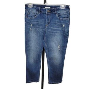Ricki's Crop  Distressed Jeans